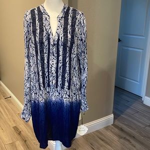 Knox Rose Bohemian Long Sleeve Dress New With Tags